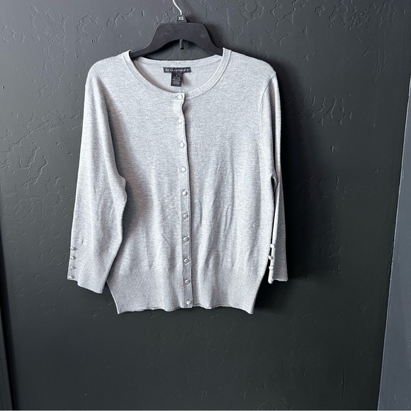 Grace Elements Sweaters - Grace Elements Cardigan - New Women | Color: Grey | Size: L office, casual,party
